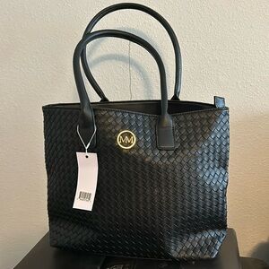 NWT Marilyn Monroe black weave purse